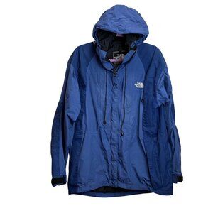 The North Face Womens Summit Series Gore Tex Hooded Jacket L/G Blue Waterproof